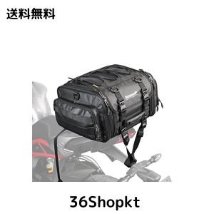 Rhinowalk バイク用シートバッグ ツーリングバッグ 19L-26L可変容量 小型 防水 多機能 キャンピングシートバッグ ショルダーストラップ付