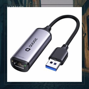 QUUGE 有線LANアダプター USB LAN 変換アダプター 1Gbe高速通信 USB3.0 to RJ45 変換 一発認識 アルミ外殻 Switch 有線LAN イーサネット