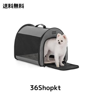 Petsfit 犬 クレート 中型犬 小型犬 猫 ソフトクレート ソフトケージ 折りたたみ 持ち手付き 軽量 ペットキャリー ペットケージ 屋内 屋