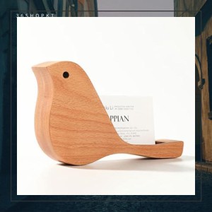 WOWTAC 小鳥 写真立て ポストカード フレーム メニュースタンド カード立て メモスタンド ポップスタンド メモカード 木製 卓上 ポップ 