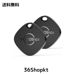 VOCOlinc Key Finder 紛失防止タグ(2個セット) Appleの「探す」 (iOSのみ対応), スマートタグ 忘れ物防止 タグ 超薄(0.75 cｍ) Bluetooth