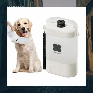 MEWOOFUN 犬用 水飲み器 給水ペットボトル 散歩グッズ 給水器 水筒 食皿 おしっこシャワー 兼用 犬水入れボトルウォーターボトル 400ml大