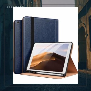 Maledan iPad 9世代 ケース iPad 10.2 ケース 8世代/7世代 ケース (2021/2020/2019)二段階角度調節 ペンシル収納機能 PUレザー テレワー