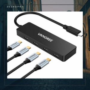 USB ハブ 10Gbps USB C to USB C ハブ 4-in-1マルチポート変換アダプタ 高速データ転送USB Cスプリッター ドングル付き MacBook Pro/Air,