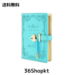 鍵付きノート 鍵付き 日記帳 B6 可愛い 日記帳鍵付き手帳 スケジュール帳 学生 キャンパスノート おしゃれ ダイアリーブック 文房具 学用