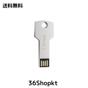 Bilious USBメモリ 128GB 大容量 USB2.0 フラッシュメモリ 外付け 容量不足解消 360度回転式 合金製 防水 防塵 耐衝撃 ノートパソコン、