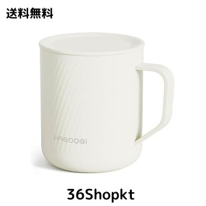 HAGOOGI(ハゴオギ) マグカップ 蓋付き 真空断熱 380ml 保温保冷 二重構造 大容量 直飲み 濡れない 結露しない ステンレスマグカップ コン