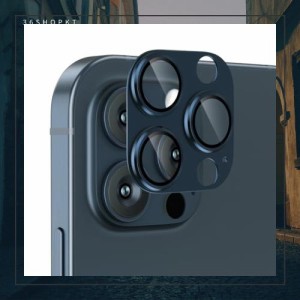 Podick レンズカバー iPhone 15Pro/15 Pro Max 用 カメラフィルム アルミ合金製 9H強化ガラス 傷防止 レンズ保護 耐衝撃 アイフォン15プ