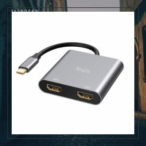 USB C HDMI 変換アダプタ 2-IN-1 HDMI 二つ 2画面出力 HDMI 分配器 拡張モード ディスプレイポート HDMI 変換 Type-C デュアル HDMI 拡張