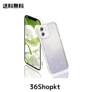 YUYIB iPhone 11 ケース クリア 透明 キラキラ シール付き 花柄 メッキ加工 レンズ保護 指紋防止 ソフトケース TPU 薄型 おしゃれ スマホ