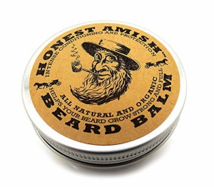 Honest Amish あごひげバームリーブインコンディショナーナチュラルオーガニックオイル、バター約 60ml 並行輸入品