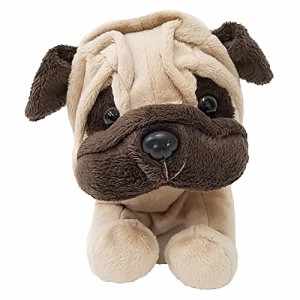 【BESTEVER】犬 ぬいぐるみ リアル 仔犬 くたくた 可愛い 手のリサイズ 誕生日 ギフト【Premium Puppy プレミアムパピー】パグ フォーン 