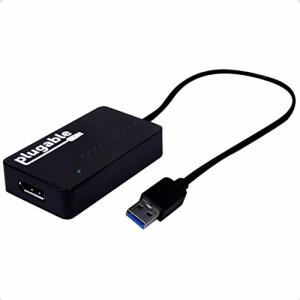 Plugable USBディスプレイアダプタ USB3.0 DisplayPort 変換アダプタ 4K@30Hz 2K 1080p 対応 USBグラフィック変換 DisplayLink チップ