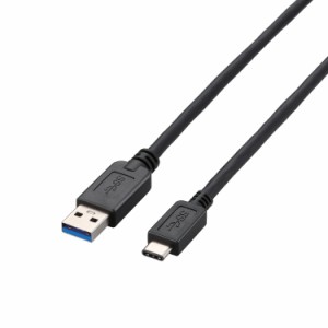 エレコム USBケーブル 充電・データ転送用 USB3.1 Standard-A＆Type-C USB3.1 iPhone15対応 最大15W(5V/3A)の充電 最大10Gbpsのデータ転