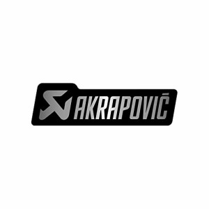 アクラポヴィッチ(AKRAPOVIC) 耐熱サイレンサーステッカー 135x40mm アルミ P-HST4ALMONO