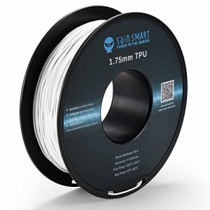 SainSmart 3Dプリンター TPUフィラメント 白 95A 1.75mm径 寸法精度+/-0.05mm 柔軟性も耐久性も優れる新型素材 弾性樹脂 0.8KG