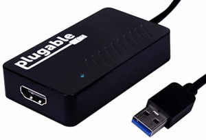 Plugable USB3.0 ディスプレイアダプタ HDMI 2K 1080p 対応 - USB グラフィック変換アダプタ DisplayLink チップ採用