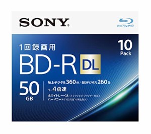 ソニー ブルーレイディスク BD-R DL 50GB (1枚あたり地デジ約6時間) 1回録画用 10枚入り 4倍速ダビング対応 ケース付属 10BNR2VJPS4