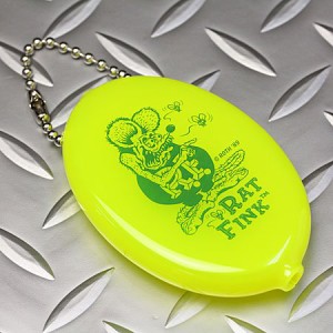 ラットフィンク(RAT FINK) コインパース ネオンイエロー＿KH-RAF455NY-MON