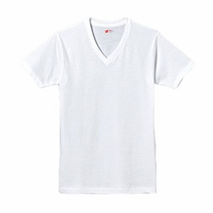[ヘインズ] 半袖Tシャツ(3枚組) 綿100% 柔らかい肌触り Vネック 赤ラベル メンズ ホワイト(Vネック) S