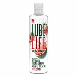 Lube Life 水性パーソナルローション 男性・女性・カップル用の潤滑ローション 8オンス（240ｍL) (スイカ, 240 ml)