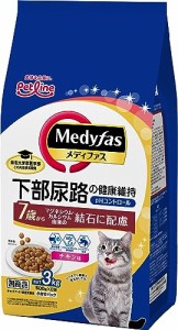 メディファス キャットフード 7歳から チキン味 【下部尿路/ｐHコントロール/麻布大学共同開発/国産/アルミ小分け】 3kg(500g×6)