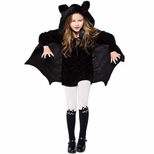 [イー フライ] コウモリ服 ハロウィン パーティー 衣装 ヴァンパイア風 蝙蝠 吸血鬼 ジュニア 子供 ハロウィンオールインワン 仮装 演出 