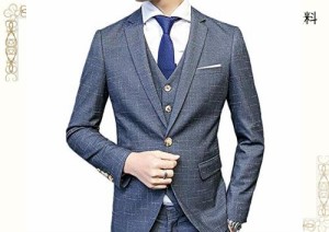 [CEEN] スリーピース メンズ 1つボタン スーツ オシャレ スタイリッシュスーツ ビジネス・パーティー 春秋