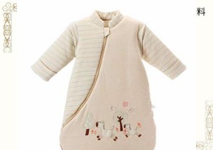スリーパー ベビー 寝袋 赤ちゃん オーガニックコットン100% 柔らかい 寝冷え防止 春 秋 冬(24-48ヶ月)