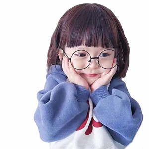 KIDSウイッグ キッズ向け ボブカツラ ガールズ 子供 オールフルウィッグ ストレート ぱっつん前髪 可愛い girl wig 軽量 仮装 七五三 発