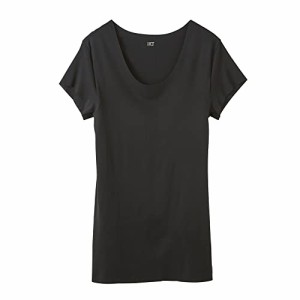 [グンゼ] インナーシャツ YG Tシャツ専用 in.T(インティー) CUT OFFシリーズ クルーネックTシャツ 汗取りパッド付 メンズ ブラック L