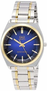 [シチズン Q＆Q] 腕時計 アナログ 防水 メタルバンド QB78-412 メンズ ブルー