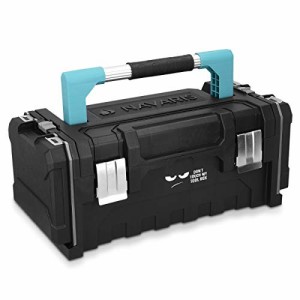 Navaris ツールボックス 工具箱 コンテナボックス - 収納ボックス 収納ケース プラスチックケース トランクカーゴ ふた付き - 持ち手付き