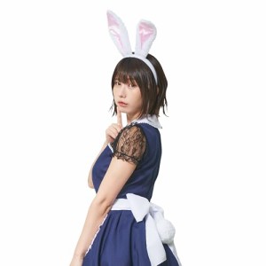 クリアストーン(Clearstone) けもみみしっぽセット コスプレ ハロウィン 白うさぎ うさぎ カチューシャ しっぽ ユニセックス ホワイト 衣