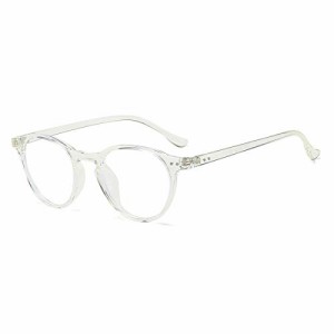 [Dollger] ブルーライトカット メガネ 伊達メガネ PCメガネ 度なし UVカット 紫外線カット パソコン用メガネ 丸メガネ ボストン眼鏡 ウェ