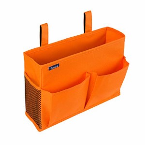 Surblue ベッドサイドストレージバッグ ベッドサイドストレージ 収納ポケット 小物収納 (Orange)