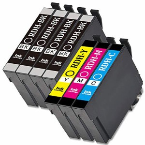 EPSON エプソン px-049a インク 互換インク RDH-4CL 4色セット+3個ブラック RDHBKL 大容量タイプ（計7個入り）対応機種: PX-048A PX-049A