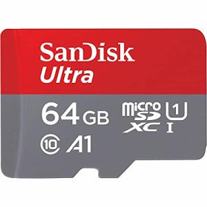 SanDisk (サンディスク) 64GB Ultra microSDHC UHS-I メモリーカード アダプター付き - 120MB/s C10 U1 フルHD A1 Micro SD カード - SDS