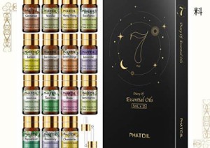 PHATOIL エッセンシャルオイルセット 5ml×15本セット 精油 アロマオイル セット 100%ピュア アロマテラピー プレゼント