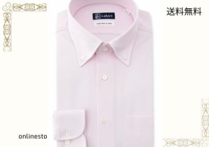 [アイシャツ] i-shirt 完全ノーアイロン ストレッチ 超速乾 レギュラーフィット 長袖 アイシャツ ワイシャツ メンズ ピンク 新レギュラー