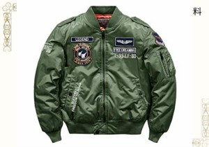ＳｅｍｉＡｕｇｕｓｔ（セミオーガスト） ジャケット メンズ MA-1 フライトジャケット 中綿 ジャンパー 刺繍 ワッペン ミリタリージャケ