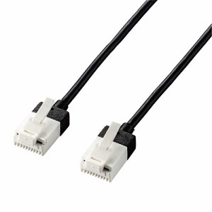 エレコム LANケーブル CAT6A 7m ツメが折れない cat6a準拠 スーパースリム ブラック LD-GPASST/BK70