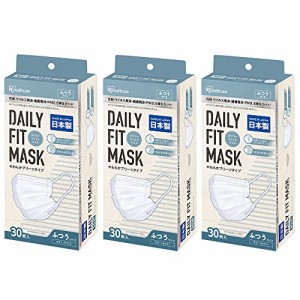 [アイリスオーヤマ] マスク 不織布 日本製 プリーツマスク やわらか デイリーフィット DAILY FIT 通気性UP 蒸れにくい 耳が痛くならない 