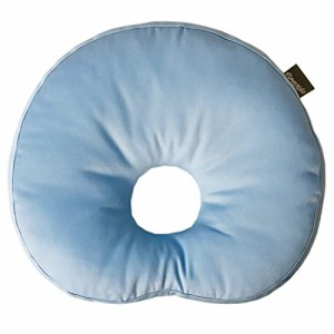 ESMERALDA（エスメラルダ）インサート式 ドーナツ枕 ベビー枕 コットン 日本製 28×24×6.5 (モーニングブルー)