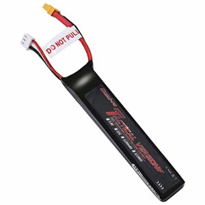 Bos Lipo リポバッテリー7.4V 1100mAh 2S 25C XT30プラグリポバッテリー電動ガン用AKシリーズ