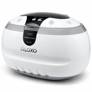 VLOXO超音波洗浄機 600ML大容量 眼鏡洗浄機 腕時計バンド 貴金属 指輪 ジュエリー 入れ歯洗浄機 アクセサリー 花粉 洗浄 超音波洗浄器 メ