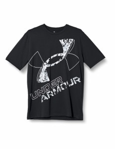 [アンダーアーマー] Tシャツ UAテック ショートスリーブTシャツ 〈エクストララージロゴ〉 トレーニング メンズ 1378362 Black/White/L