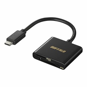 バッファロー USB3.2 Type-C 接続 カードリーダー 【 SDXC/SDHC/SD/MMC/RS-MMC/microSDXC/microSDHC/microSD/UHS-I 対応 】 iPhone 15 / 