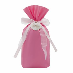 【HJFUL】ラッピング袋 包む ギフト袋 ラッピング 巾着袋 リボン装飾 バレンタイン（10枚セット ） (S, ピンク)