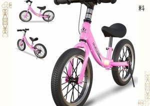 Bueuwe ペダルなし自転車 キックバイク 2 3 4 5 6歳の男の子女の子14 ンチ キッズバイク ブレーキ スタンドとポンプ付き 子供用 ランニン